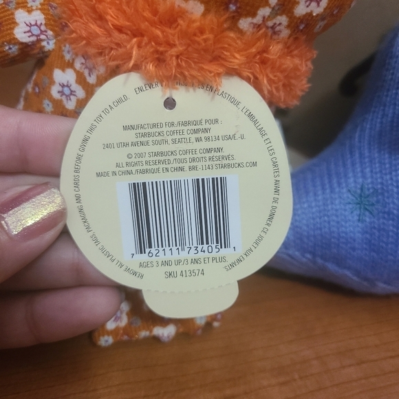 STARBUCKS Knit Plushies - Reading Owl and Bird with Glasses - Plush - Picture 3 of 4